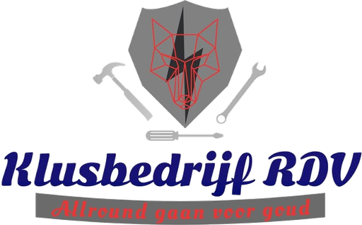 Logo Klusbedrijf RDV: Allround gaan voor goud